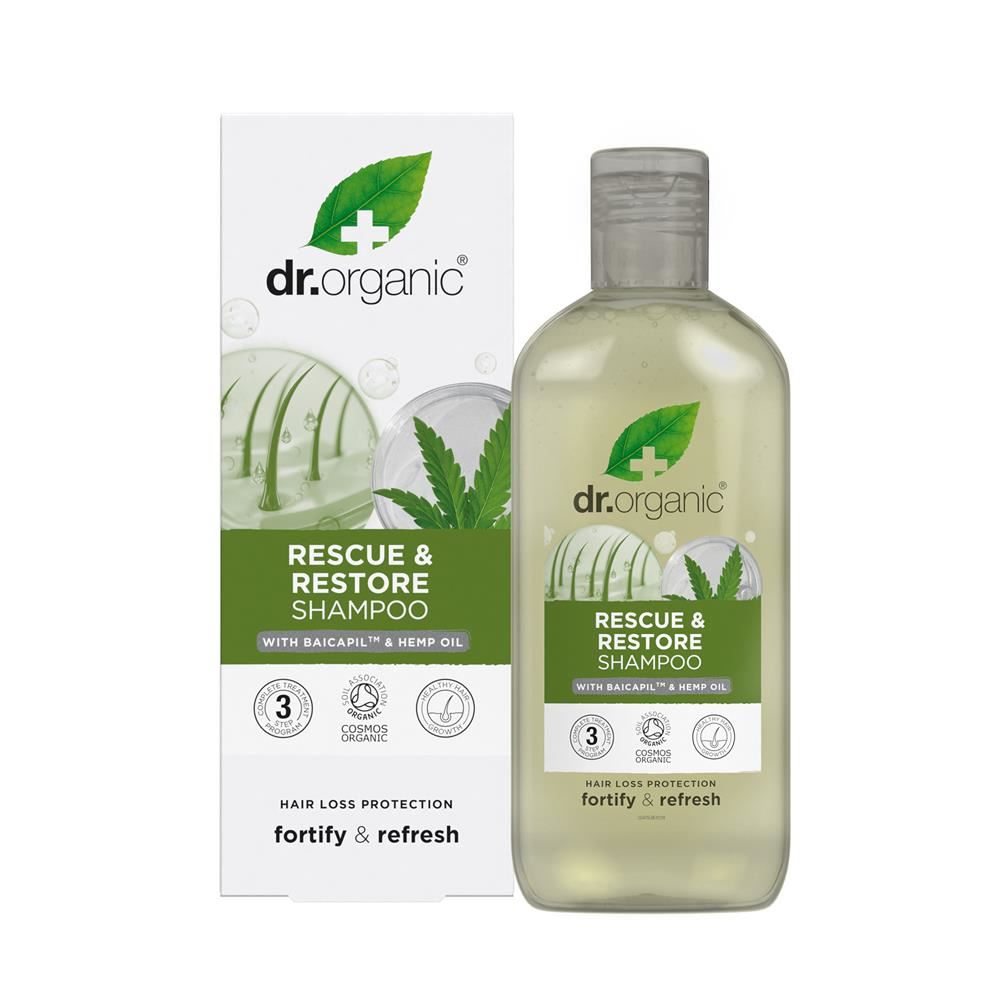 Dr Organic Hemp Rescue and Restore Shampoo 265ml