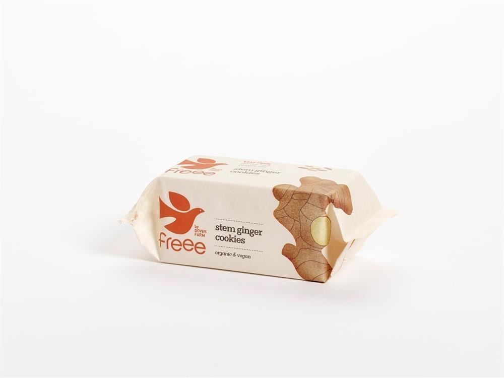 Doves Farm Organic & Gluten Free Stem Ginger Cookies 150g - 12 Pack