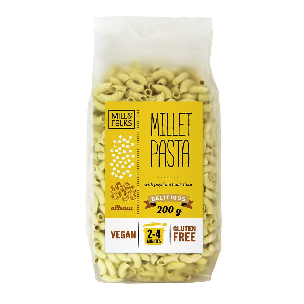 Mill & Folks llet Pasta Elbow 200g Gluten free Vegan