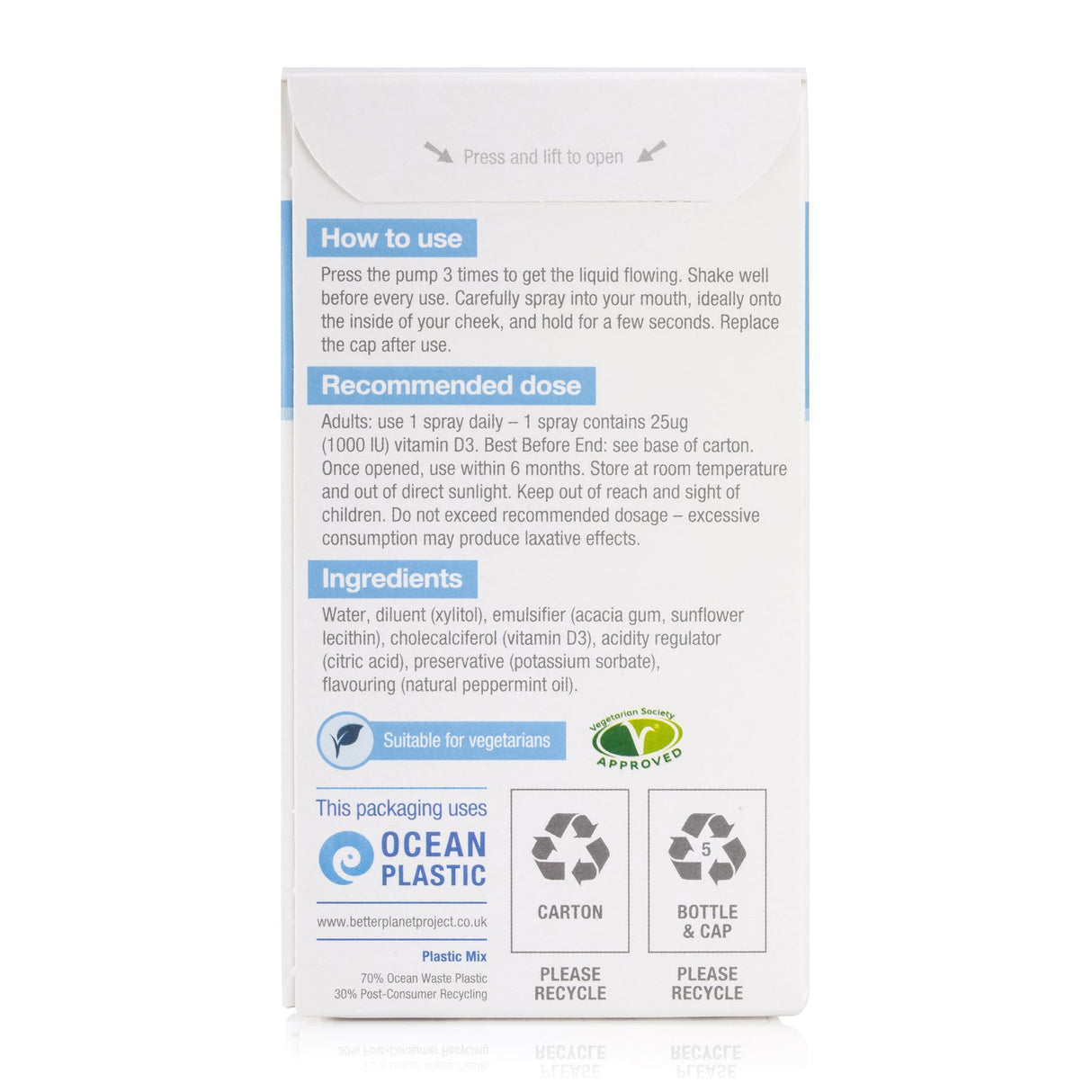 BetterYou DLux 1000 Vitamin D Daily Oral Spray - 15ml