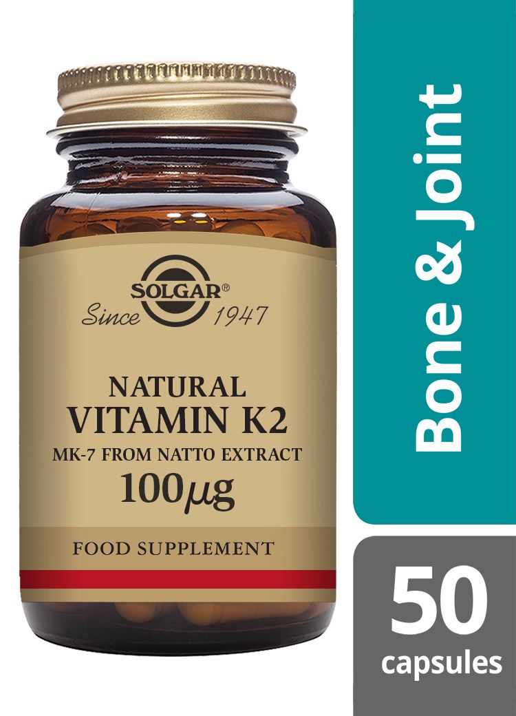 Solgar Natural Vitamin K2 (MK-7) 100 µg - 50 Vegicaps