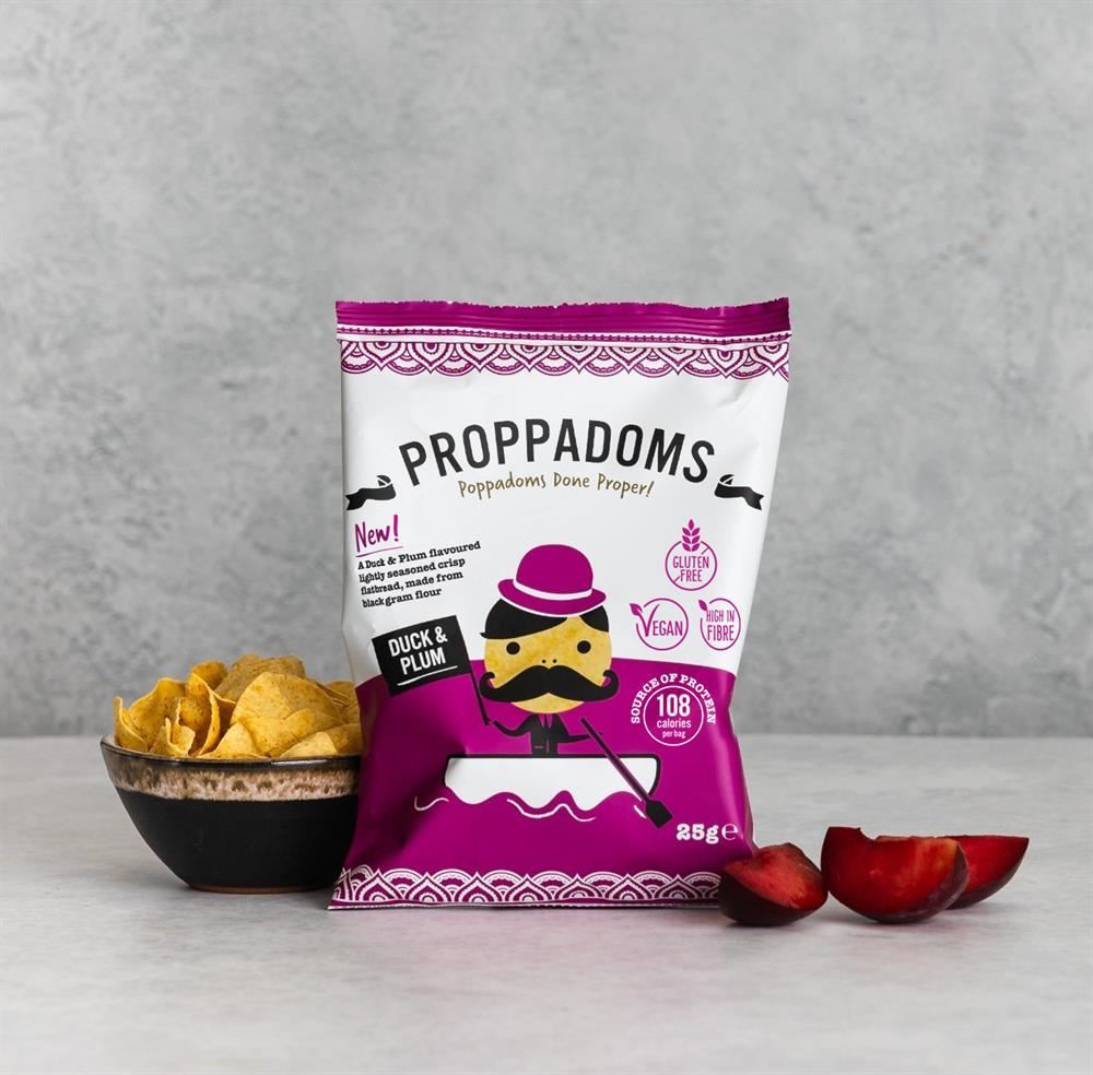 Proppadoms Duck & Plum Proppadoms 25g - 12 Pack
