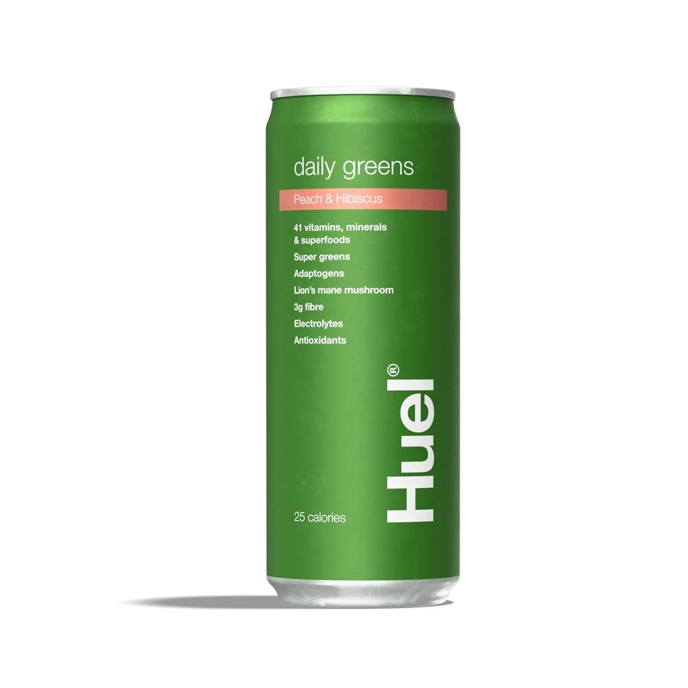 Huel Daily Greens RTD - Peach & Hibiscus 330ml - 4 Pack
