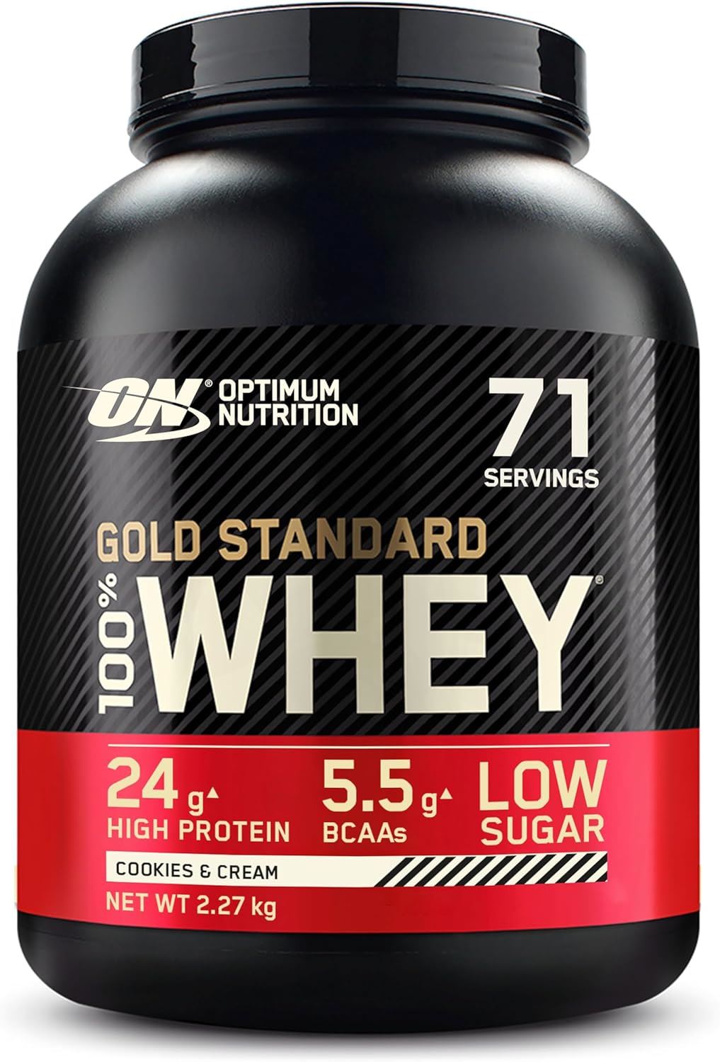 Optimum Nutrition Gold Standard 100% Whey Protein Powder - 900g/2.2kg/4.5kg
