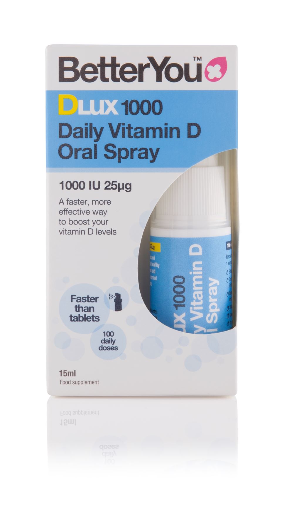 BetterYou DLux 1000 Vitamin D Daily Oral Spray - 15ml