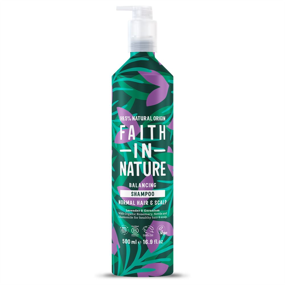 Faith in Nature Lavender & Geranium Shampoo - 500ml Metal