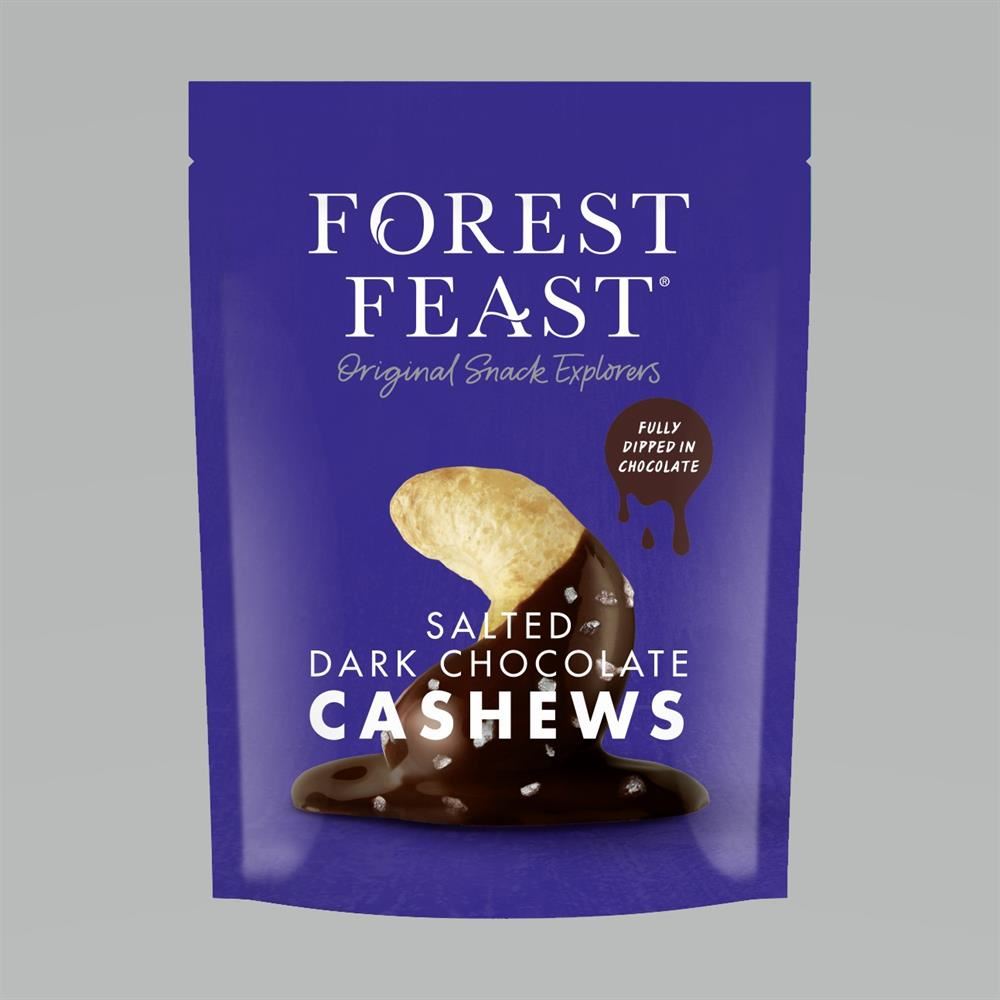 Forest Feast Salted Dark Chocolate Cashews 120g