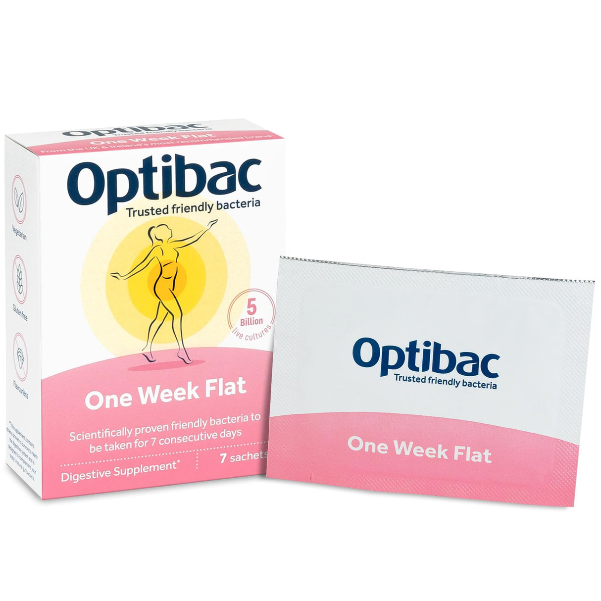OptiBac Probiotics One Week Flat 7 - 28 Sachets