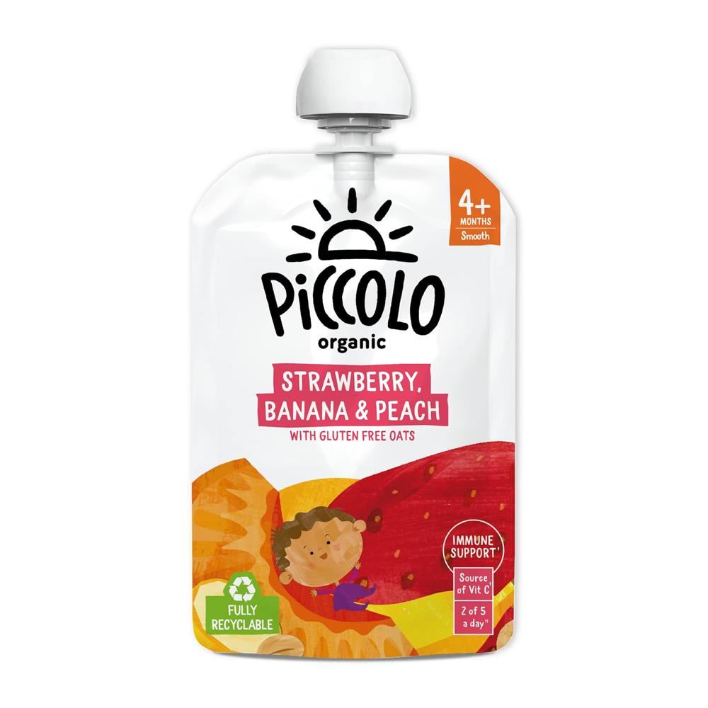 Piccolo Strawberry Banana and Peach 100g