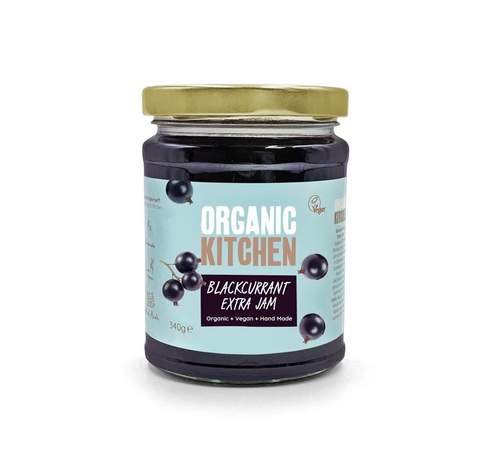Organic Kitchen Organic Blackcurrant Extra Fruit Jam 340g