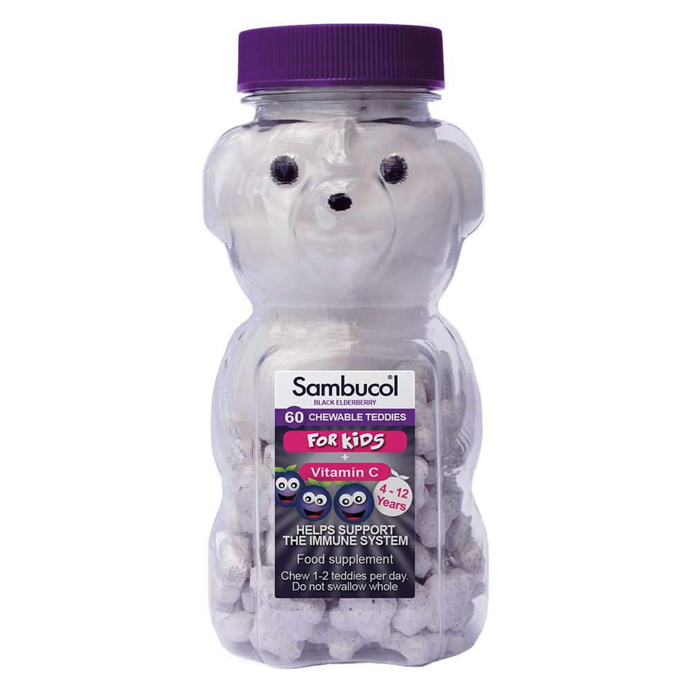 Sambucol Chewable Teddies Immune Support all year round 60 Chewables