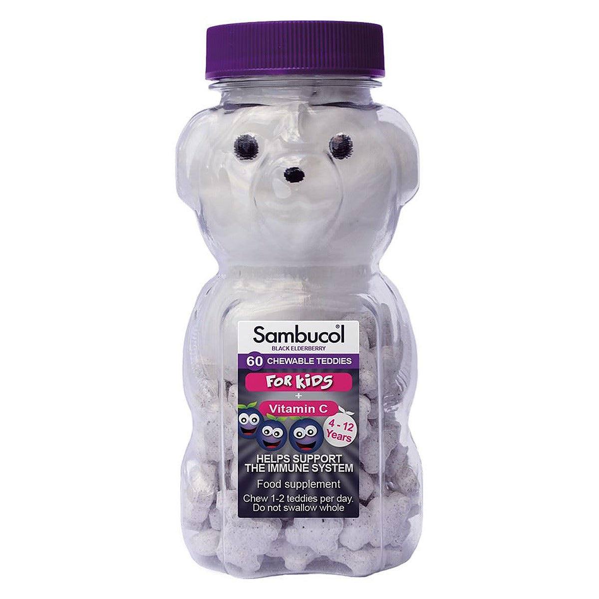 Sambucol Chewable Teddies Immune Support all year round 60 Chewables