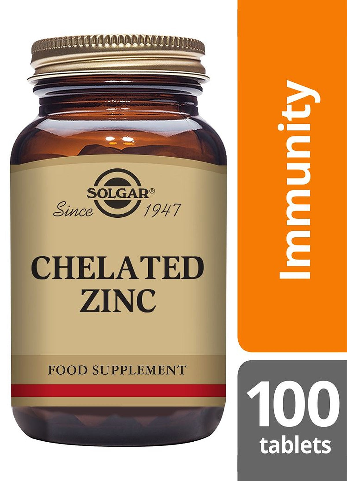 Solgar Chelated Zinc - 100 Tablets - image 2