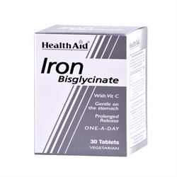 HealthAid Iron Bisglycinate (Iron with Vitamin C) 30 Tablets