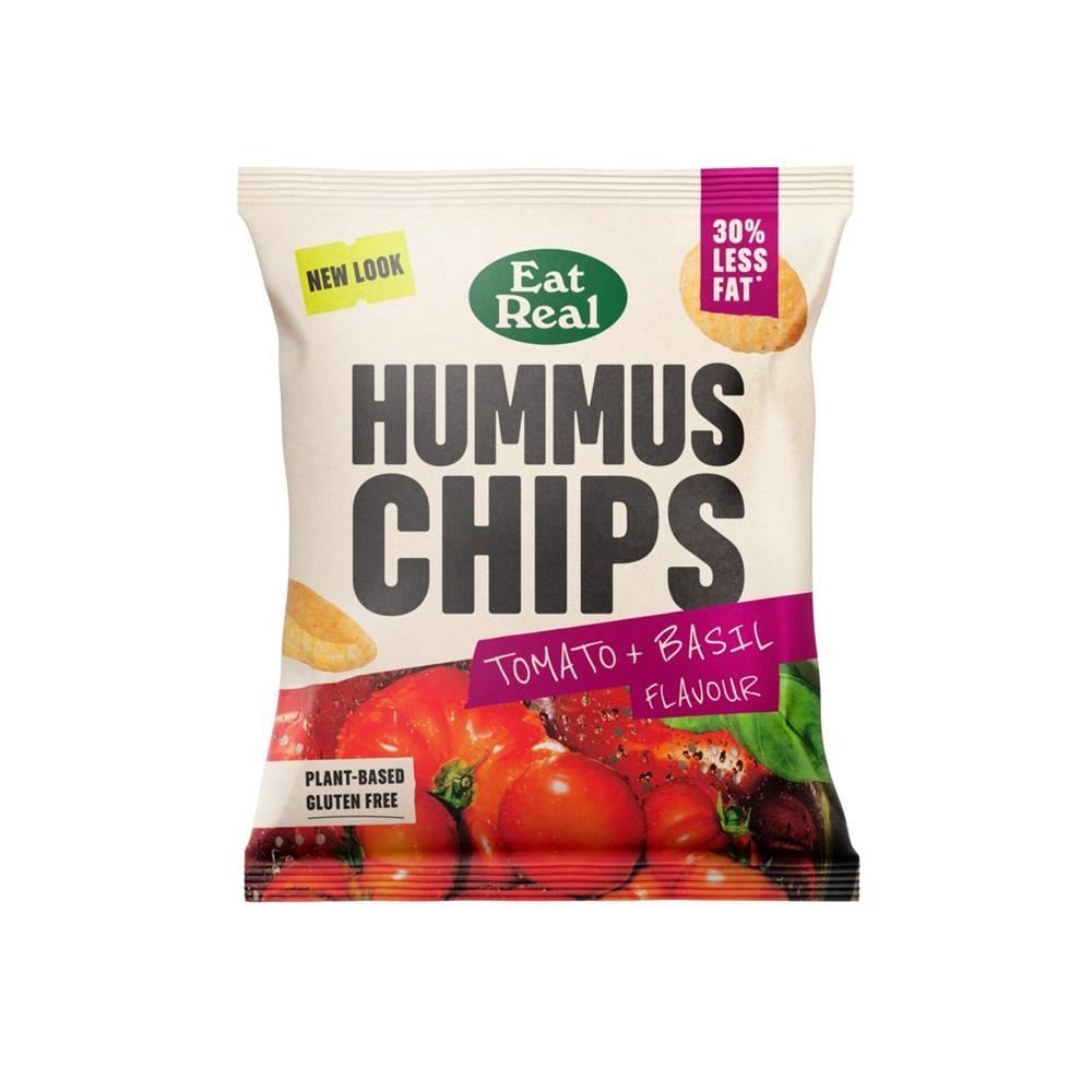 Eat Real Hummus Chips Tomato & Basil 22g - 6 Pack