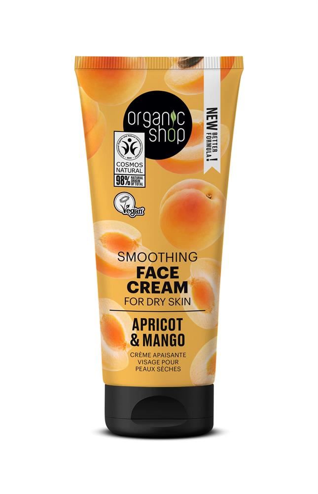 Organic Shop Smoothing Face Cream Dry Skin Apricot&Mango 50ml