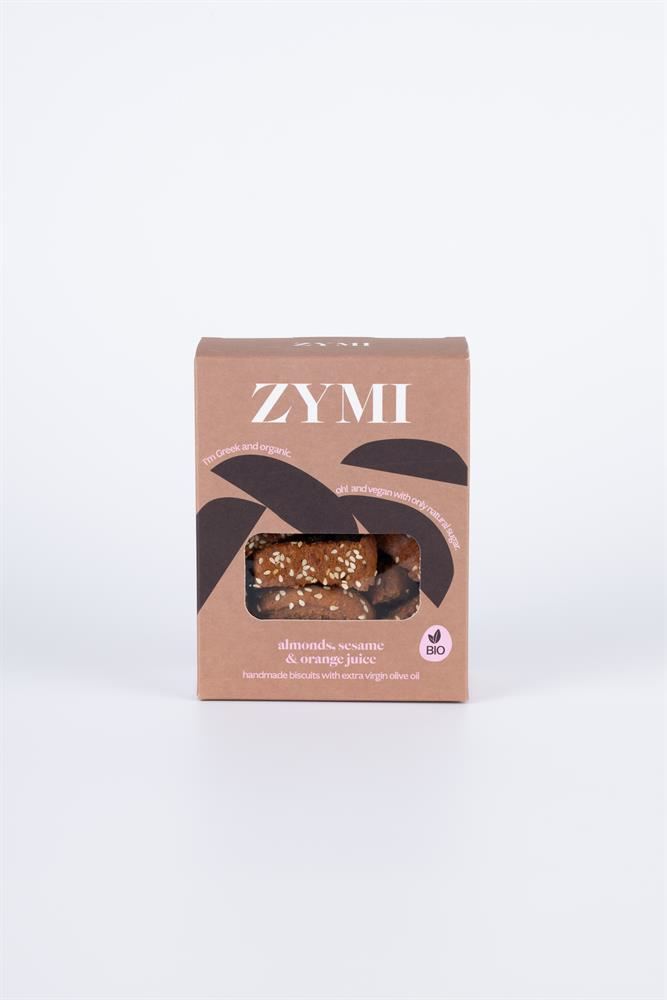 ZYMI Organic Biscuits with Almonds Sesame & Orange Juice 130g