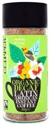 Clipper Fairtrade Organic Latin American Decaf Instant Coffee 100g