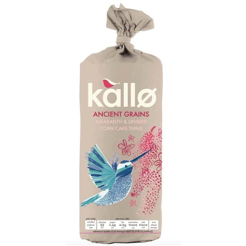 Kallo Ancient Grains Organic Corn Cake Thins 150g
