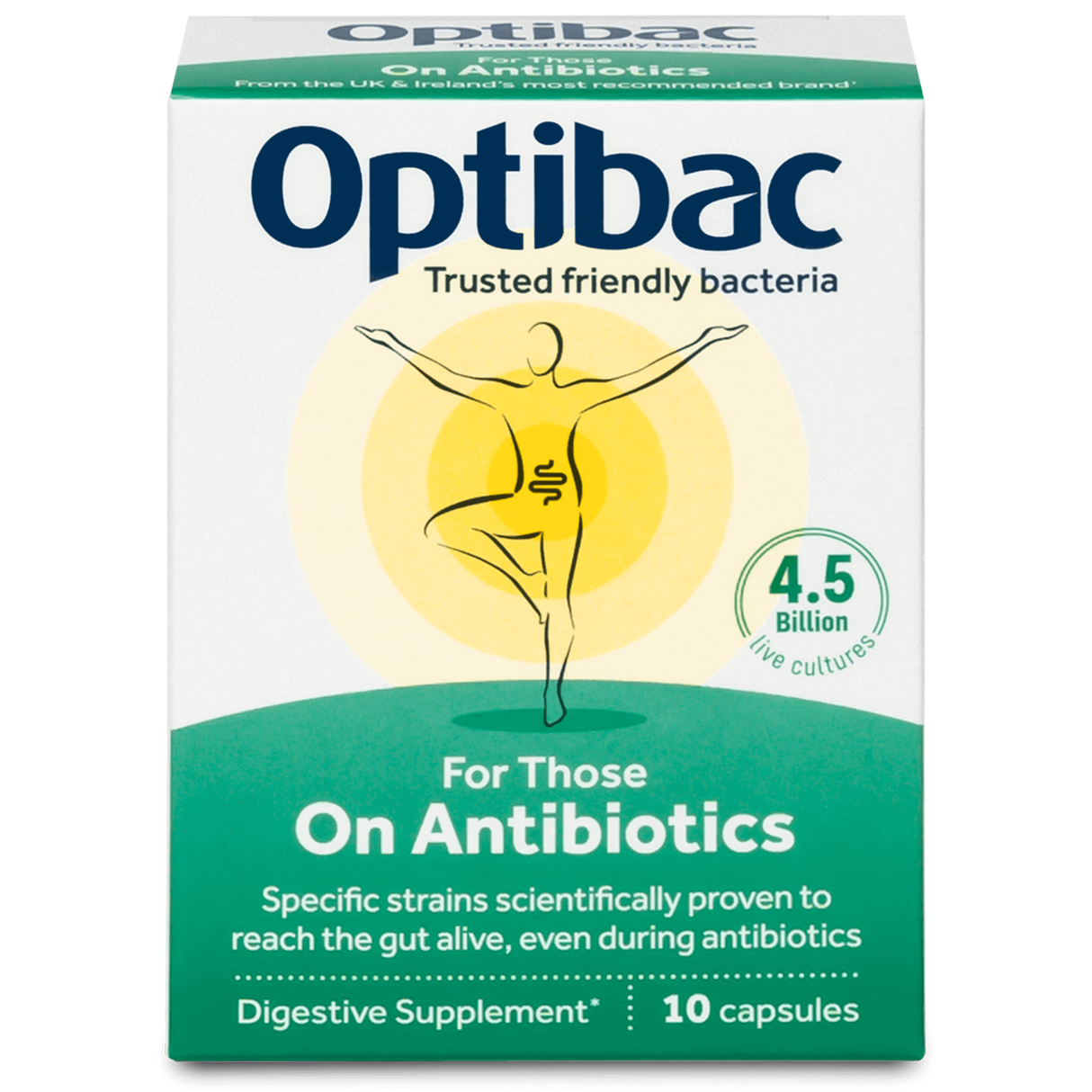 OptiBac Probiotics For Those on Antibiotics 10 Capsules