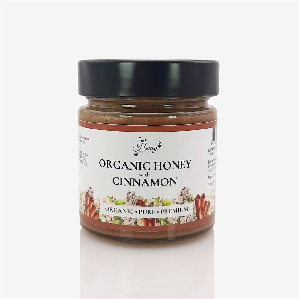 Honey Heaven Organic Honey with Cinnamon 300g