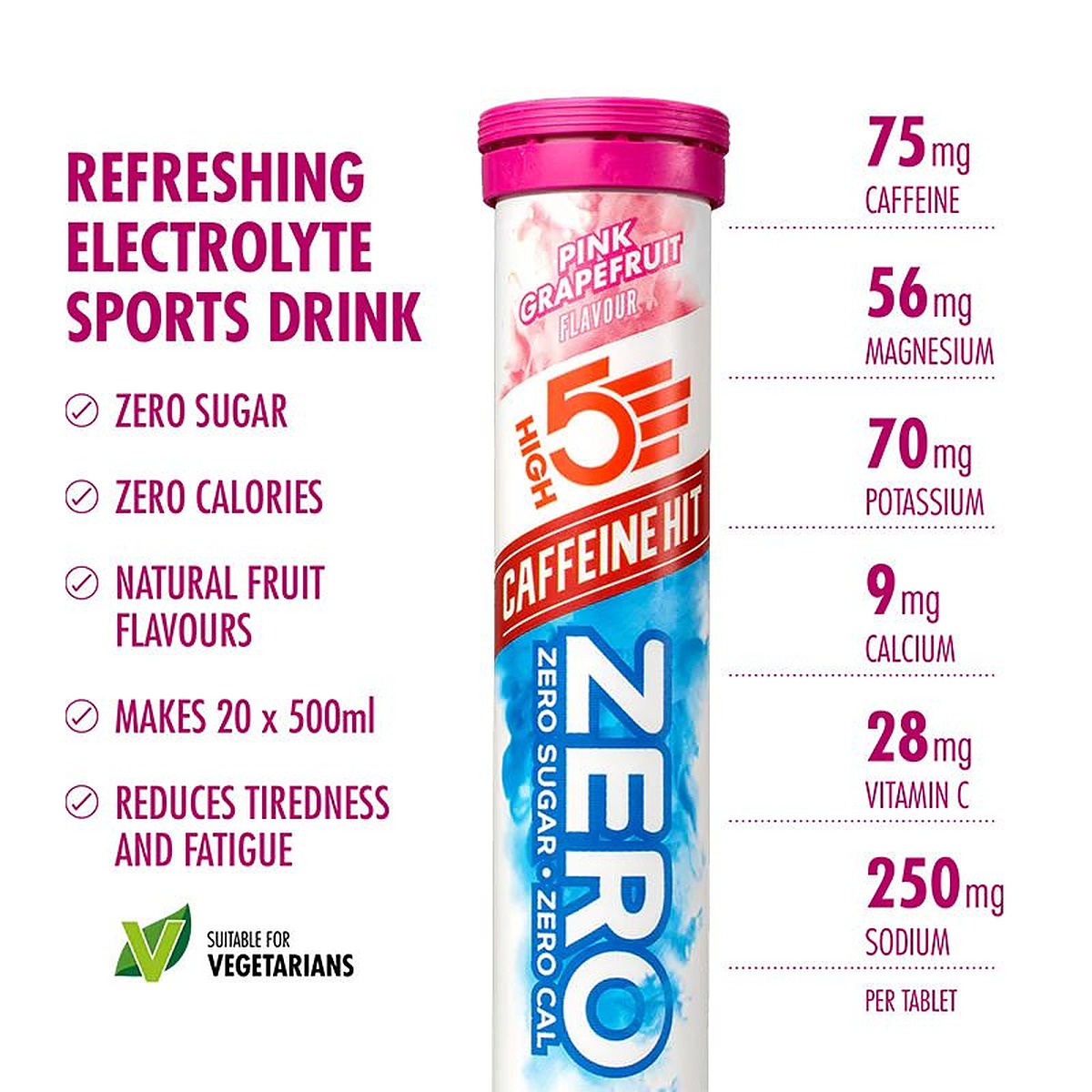 High 5 Zero Electrolyte Sports Hydration Drink - 20 Tablets- All Flavours - image 27