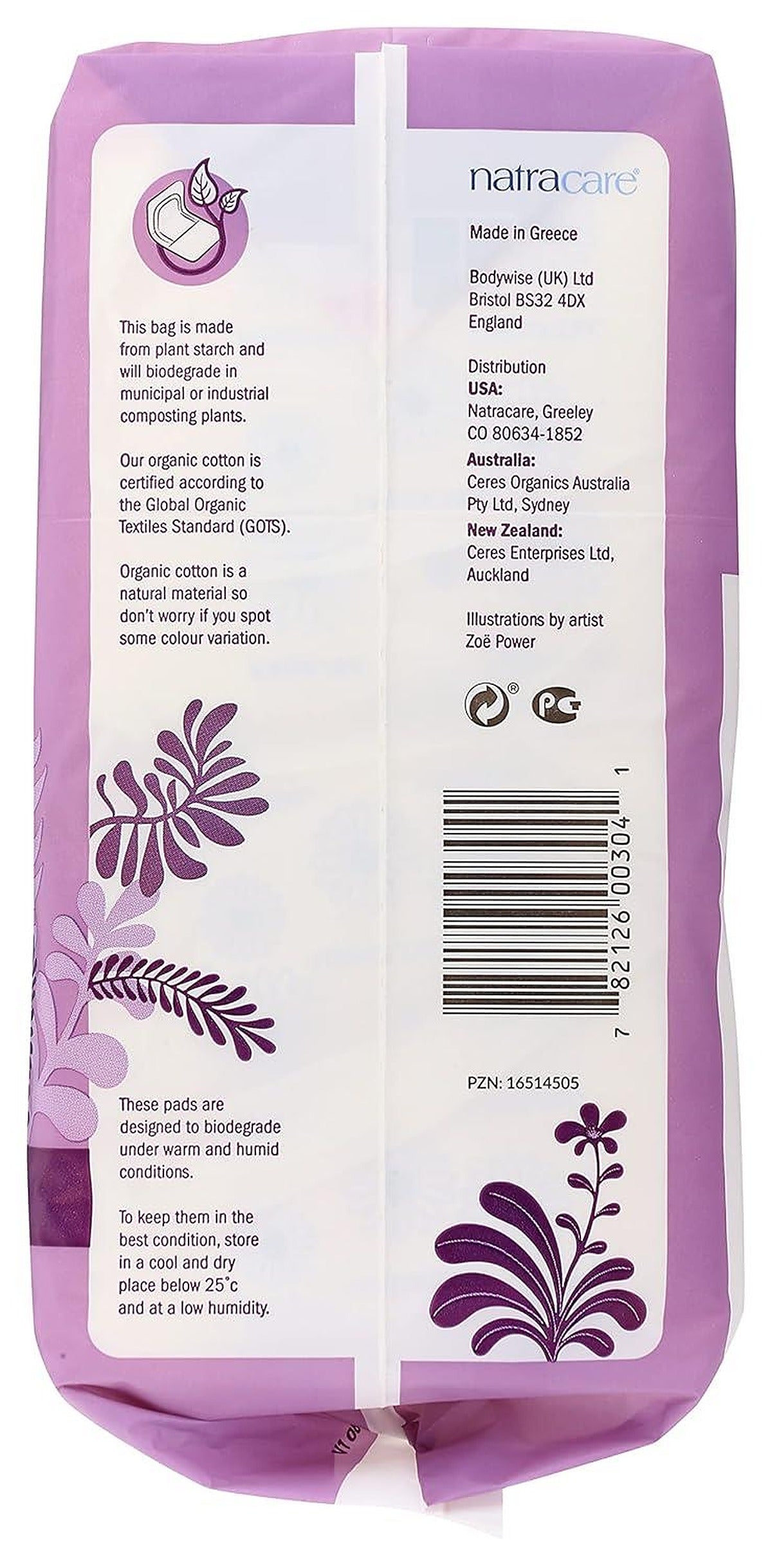 Natracare Natural Maxi Pads Night-time x 10 - 3 Pack - image 5