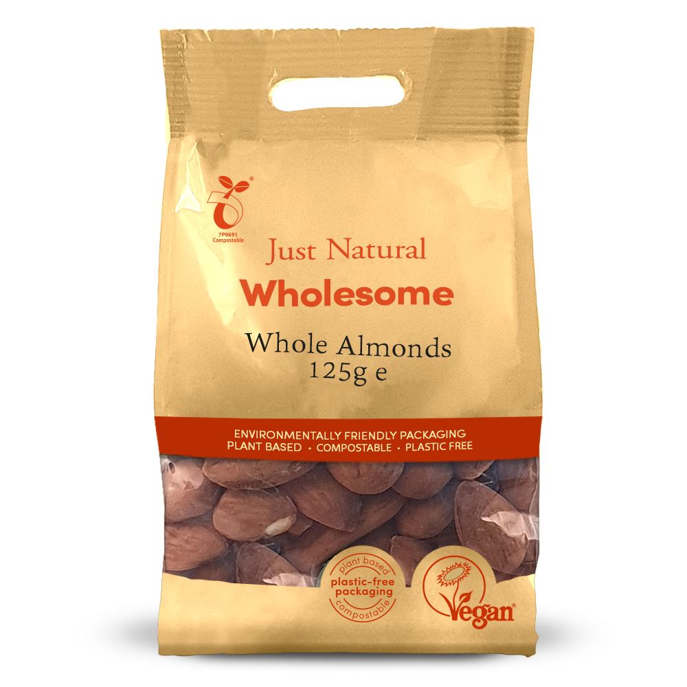 Just Natural Wholesome Whole Almonds 125g
