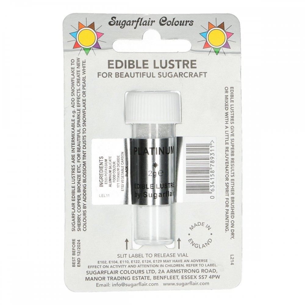 Sugarflair Edible Lustre - 2g All Shades