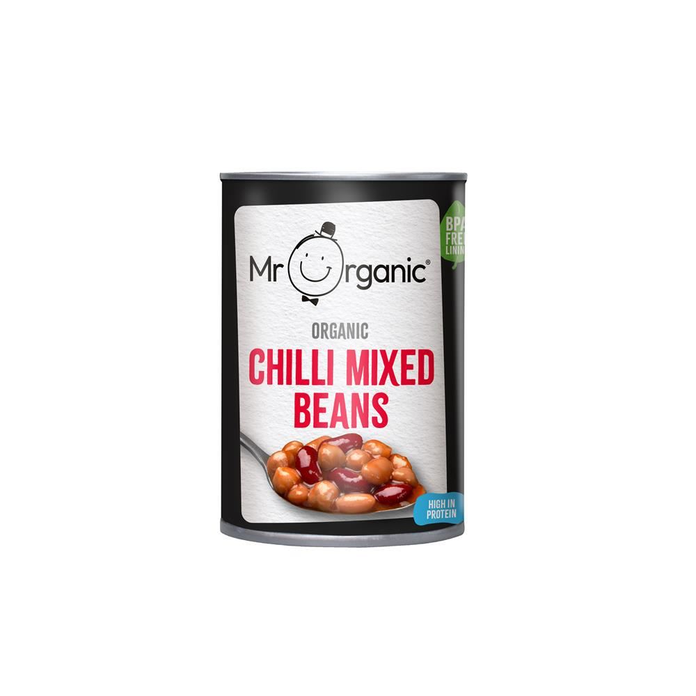 Mr Organic Chilli Mixed Beans 400g