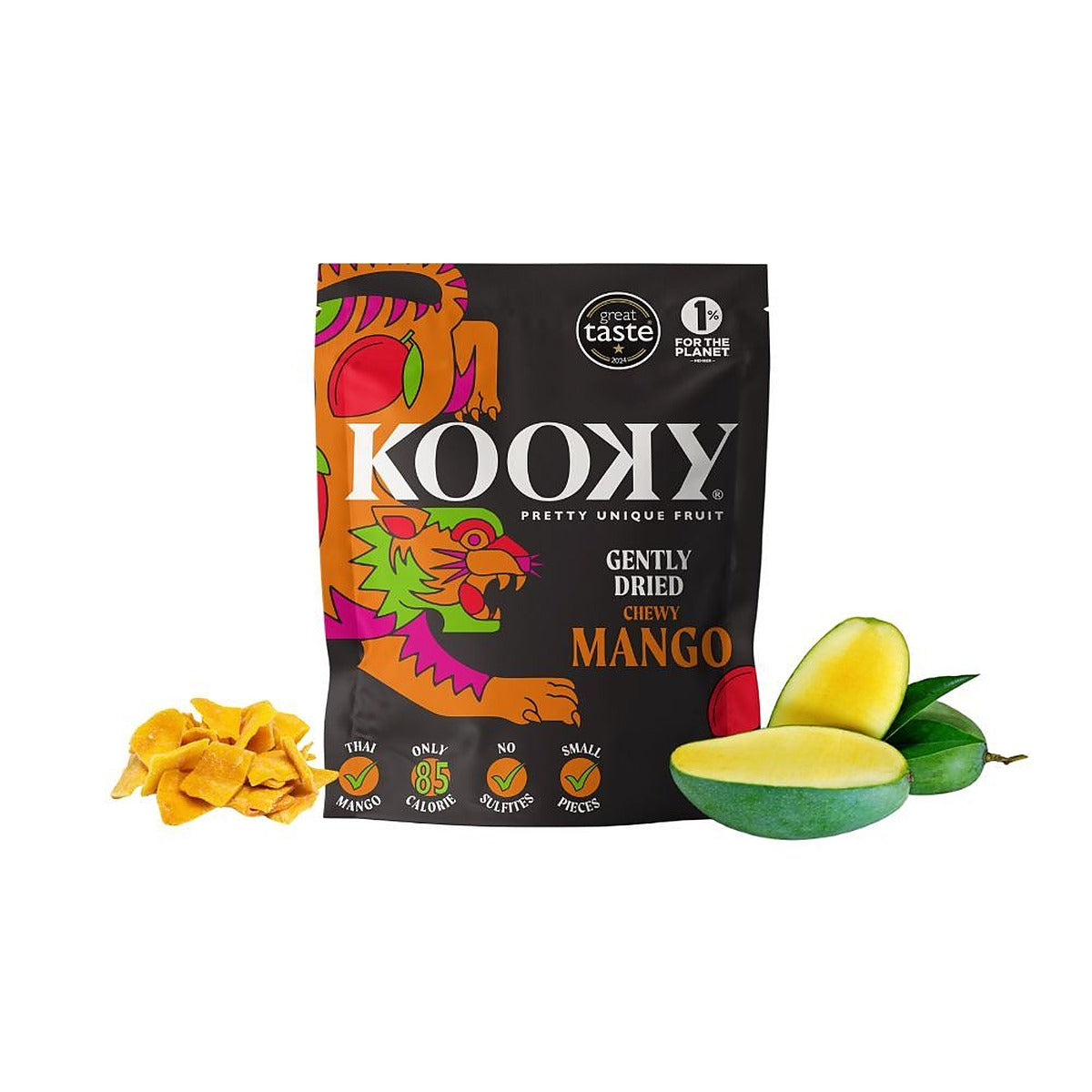 Kooky Gently Dried Mango - Chewy 25g - 12 Pack