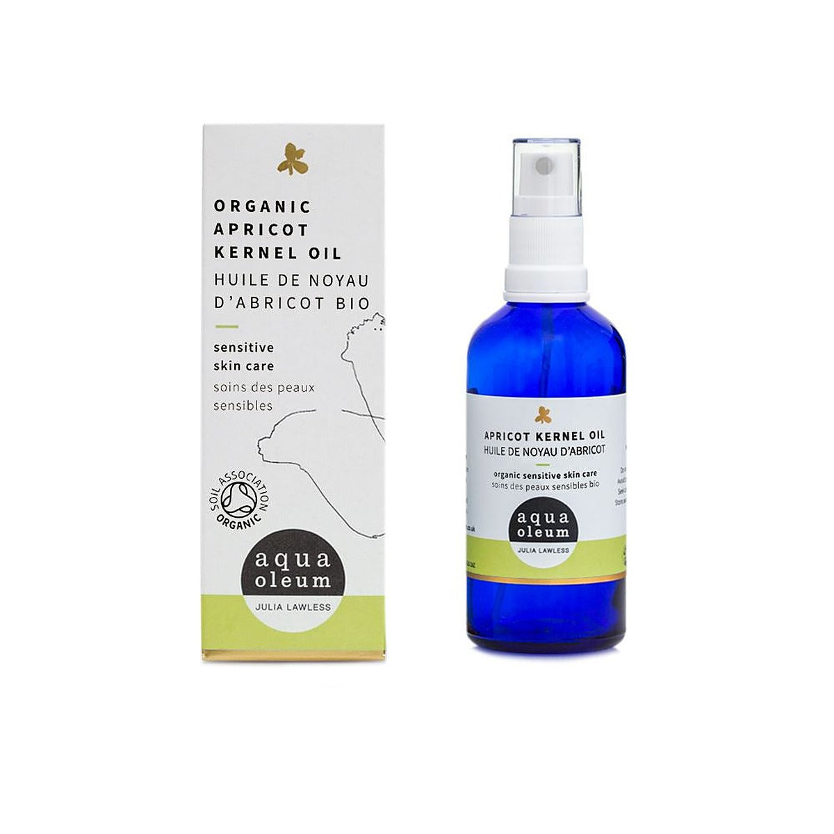 Aqua Oleum Organic Apricot Kernel Cold-pressed Carrier Oil 100ml