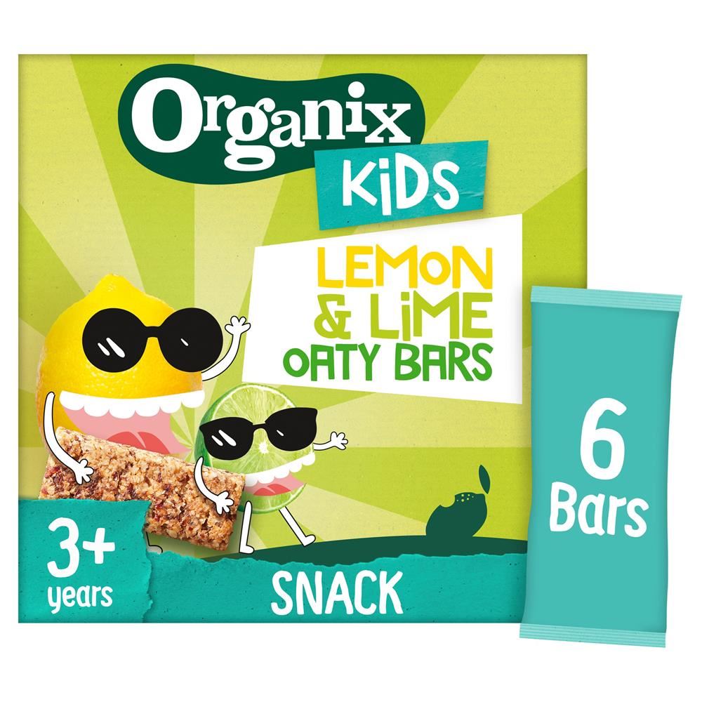 Organix KIDS Luscious Lemon & Lime Oaty Bars 6 x 23g