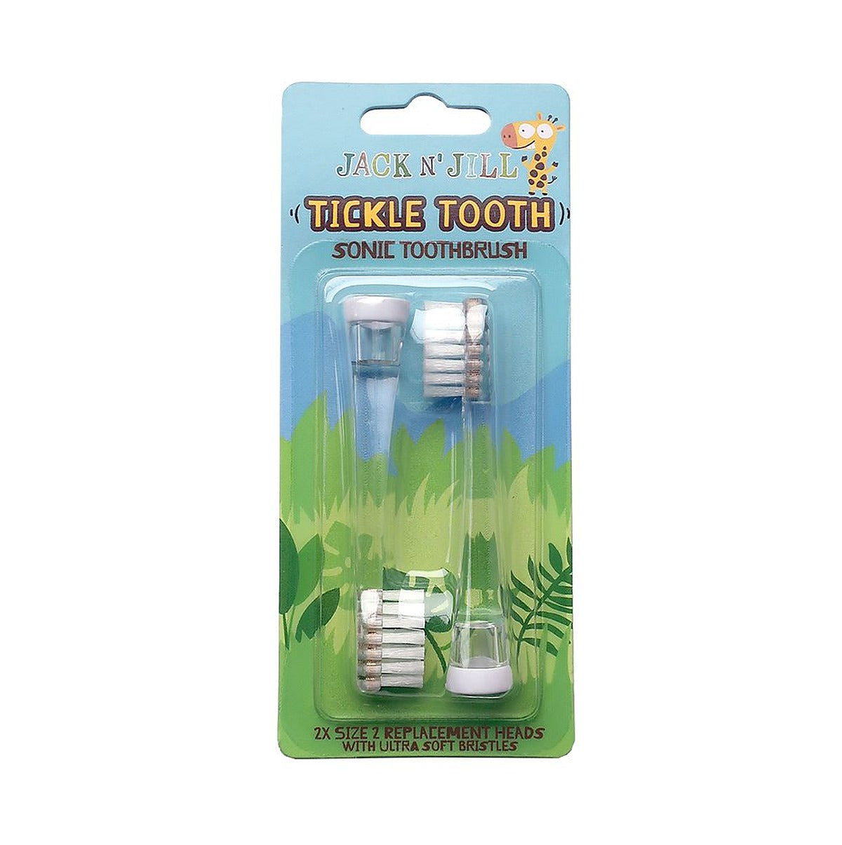 Jack N Jill Tickle Tooth Sonic Replacement Heads - 2 Pack
