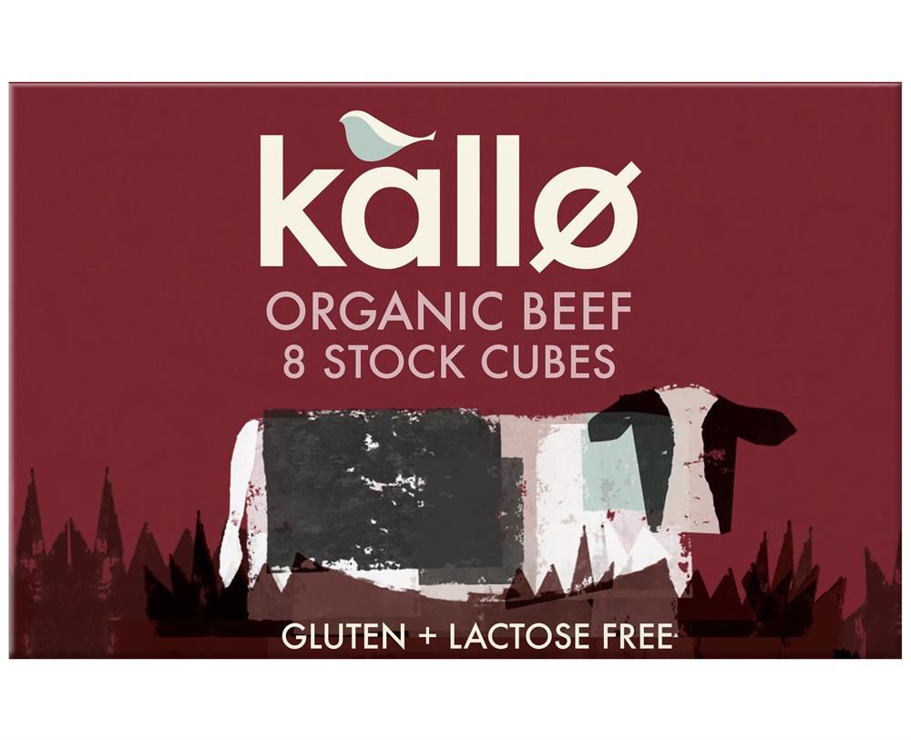 Kallo Organic Beef Stock Cubes 8 pack 88g