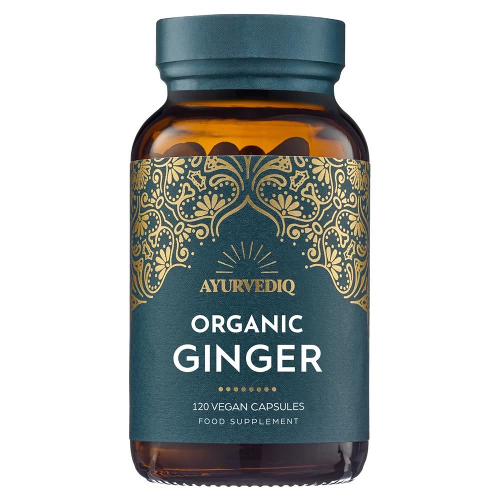 Ayurvediq Wellness Organic Ginger 120 Capsules