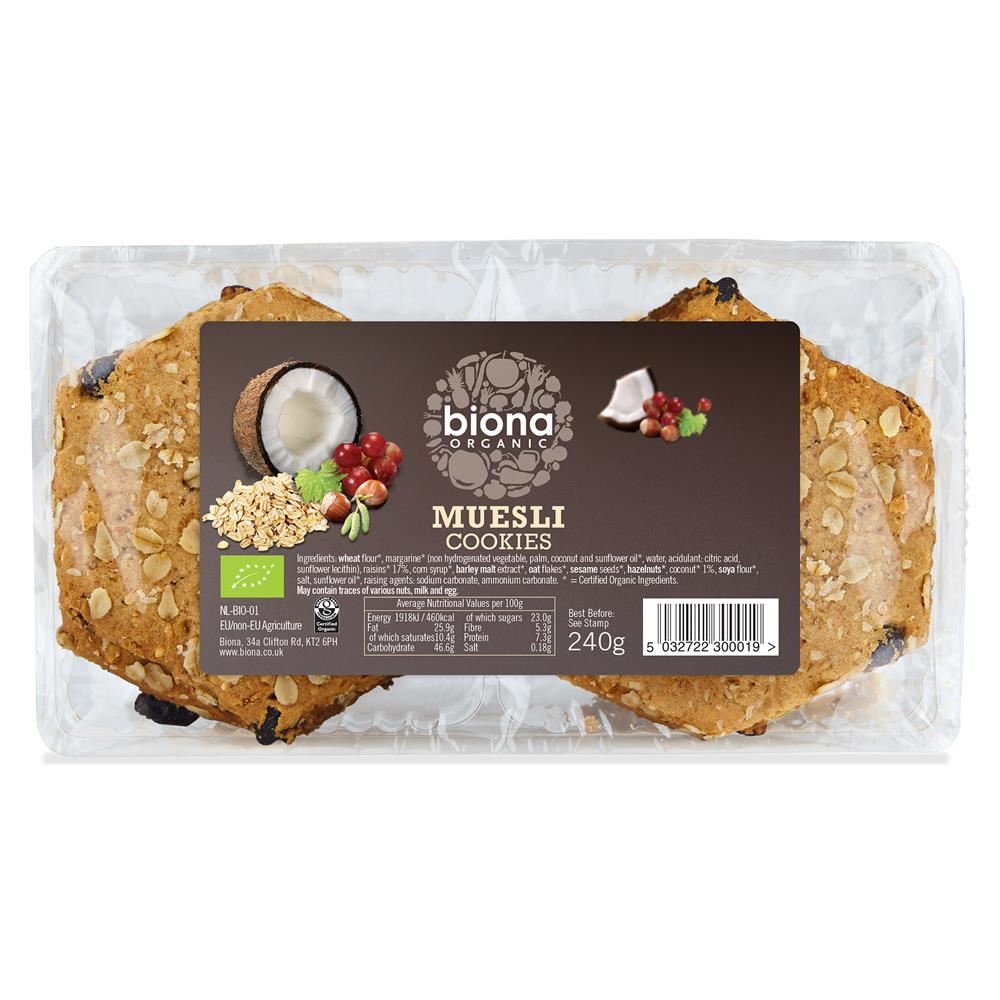 Biona Organic Muesli Cookies 240g