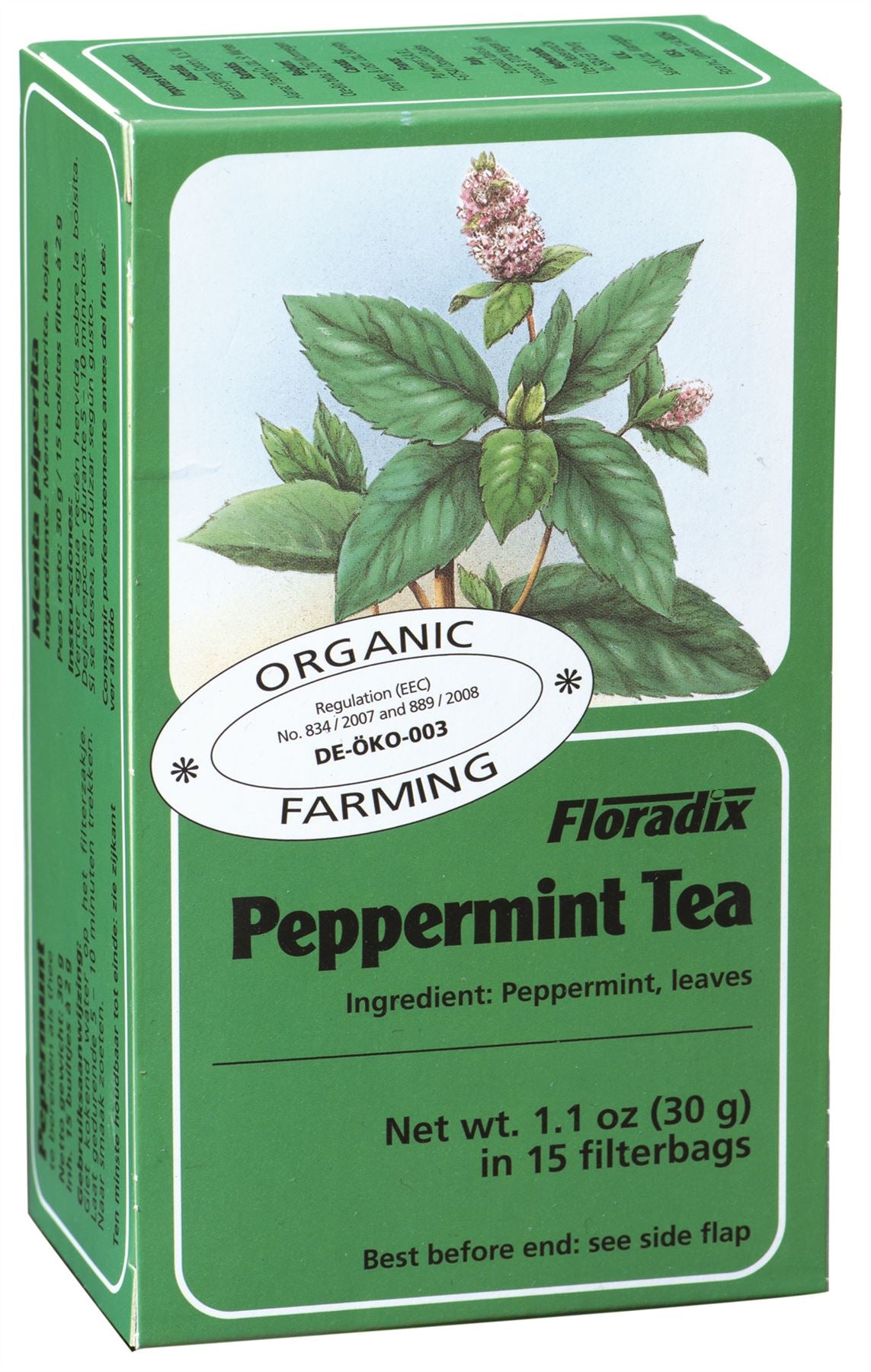 Salus Floradix - Organic Peppermint Herbal Tea - 15 Bags