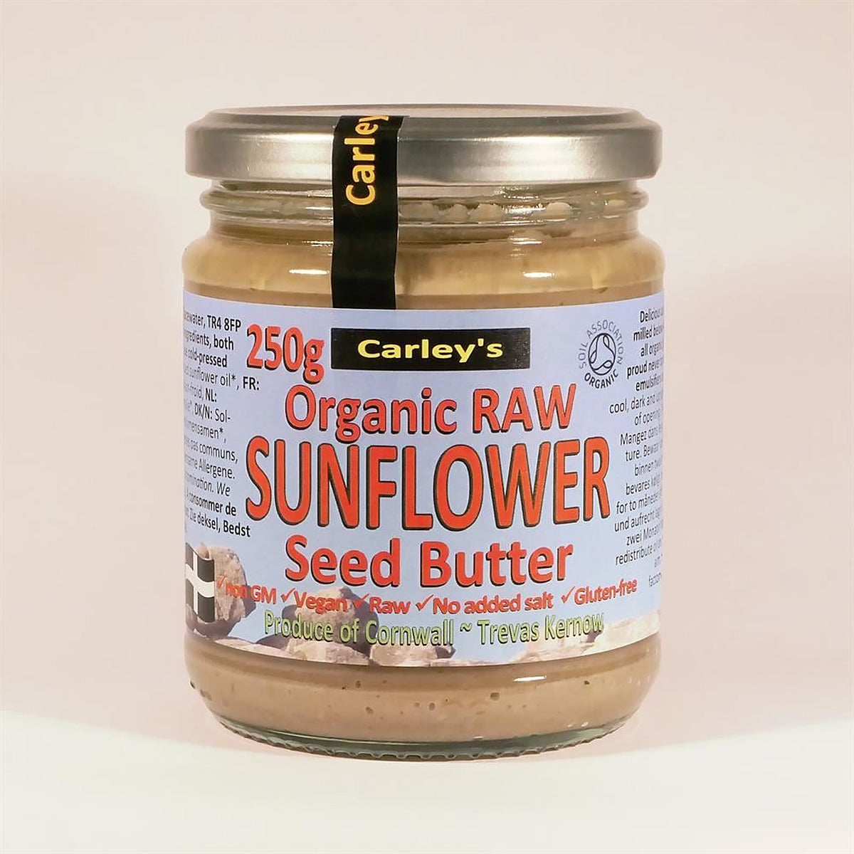 Carley's Org Raw EU Sunflower Seed Butter 250g