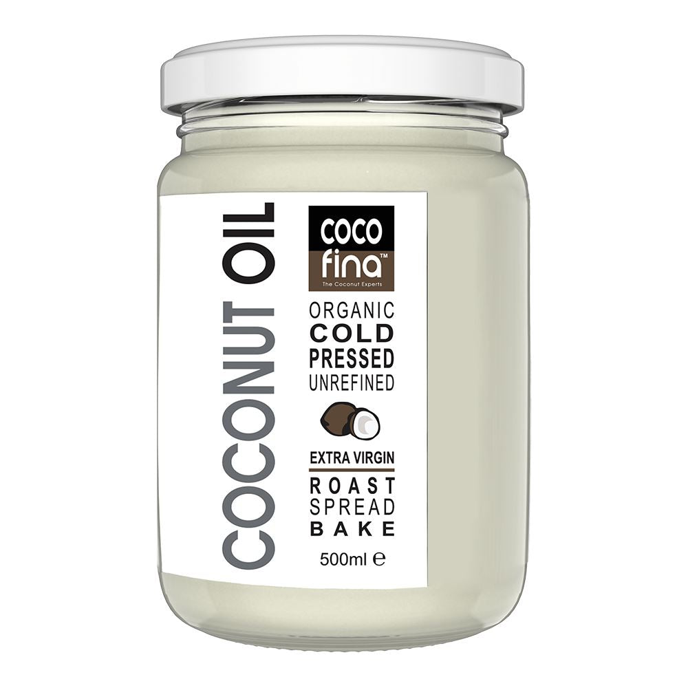 Cocofina Organic Coconut Oil in 500ml Glass Jar