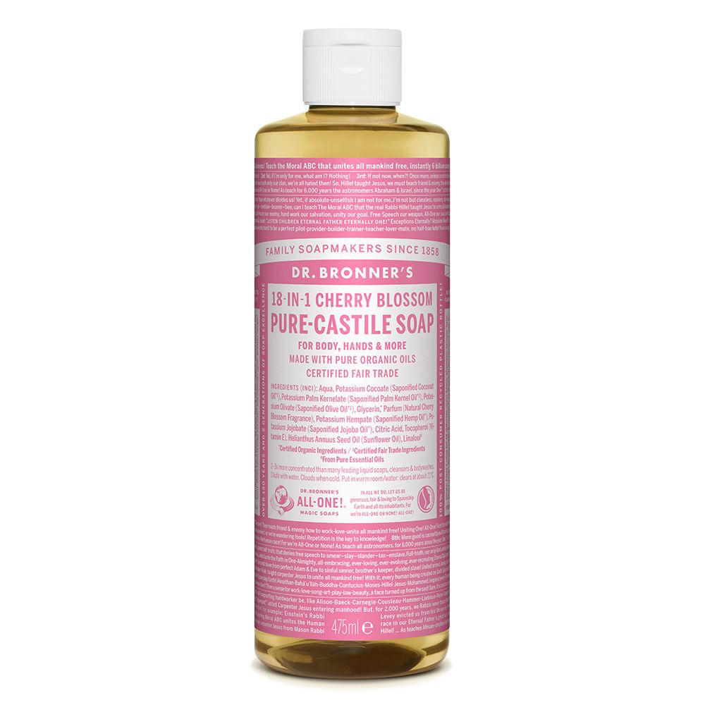 Dr Bronner Cherry Blossom Pure Castile Liquid Soap 475ml