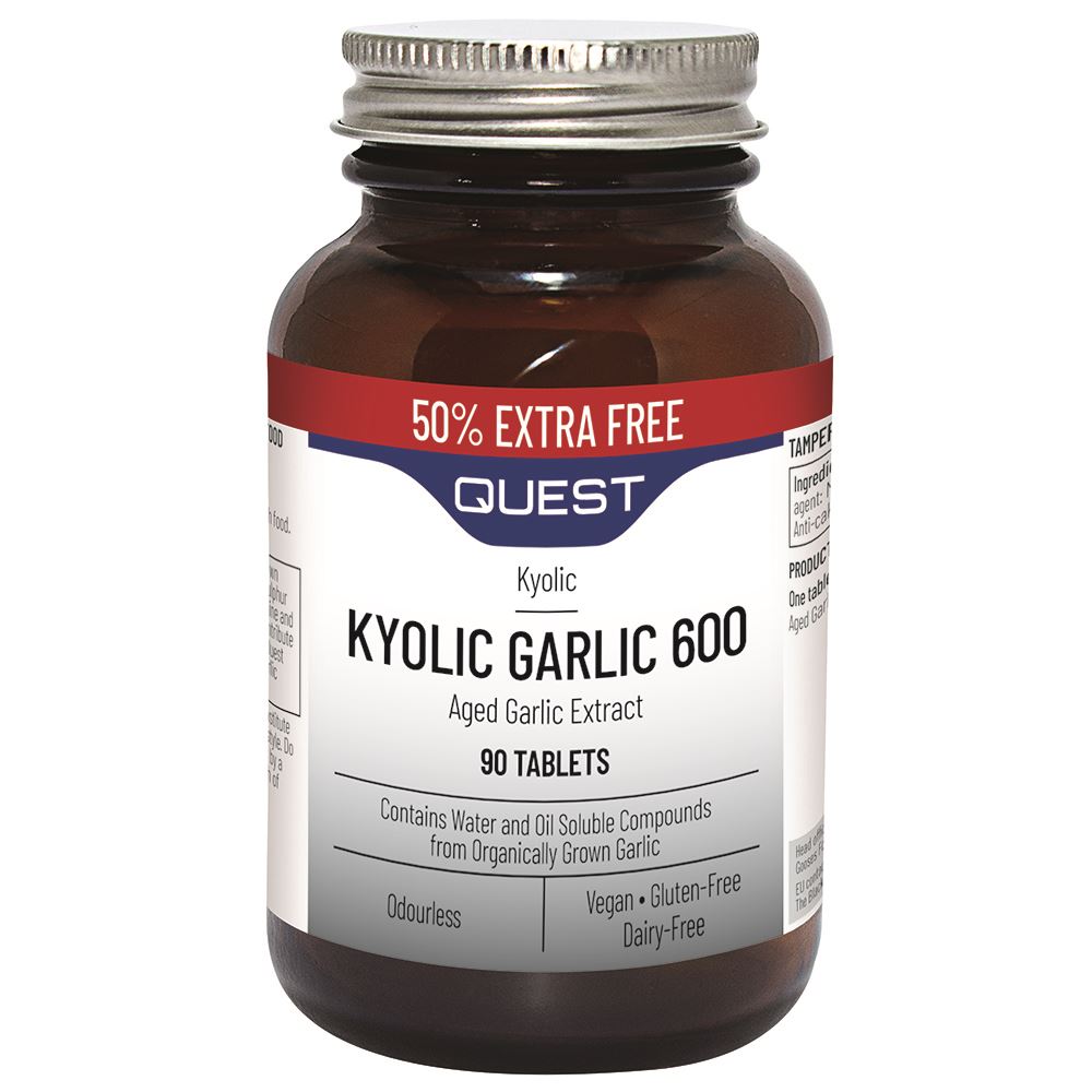 Quest KYOLIC GARLIC 600mg E/F (50% EXTRA FREE) 60+30 Tablets