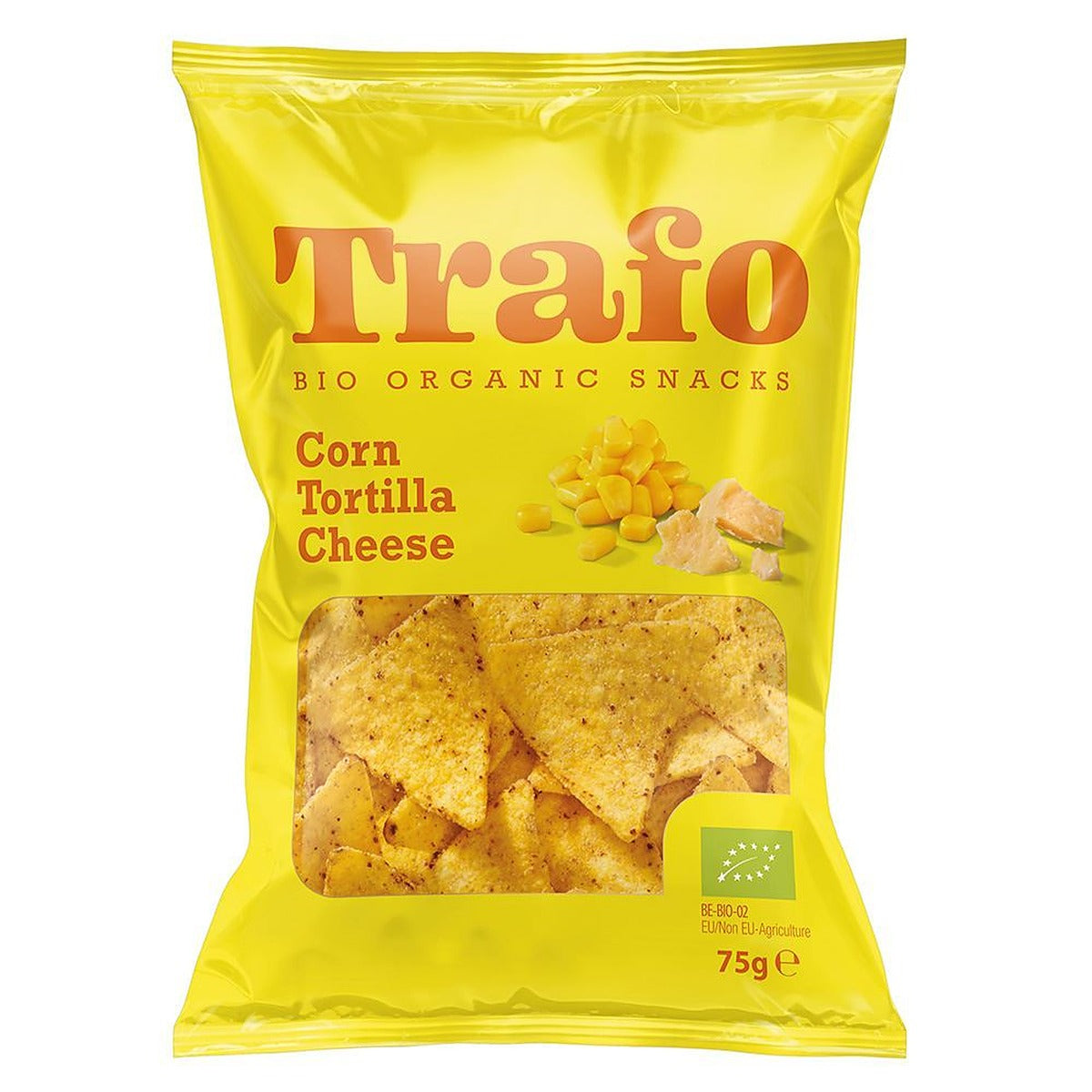 Trafo Organic Tortilla Chips Nacho 75g - 15 Pack