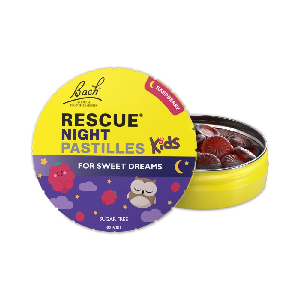 Rescue Kids Night Pastilles Raspberry Flavour 50g
