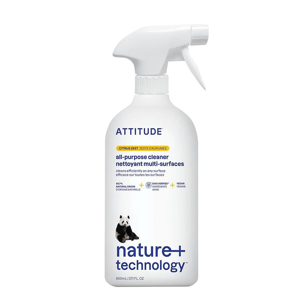 Attitude Multi Surface Cleaner - 800ml Citrus Zest