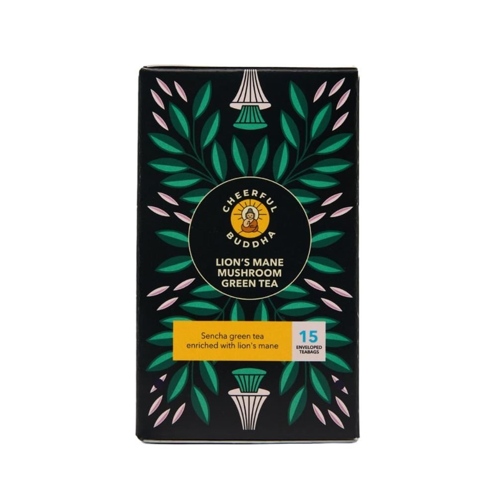 Cheerful Buddha Lion's Mane Green Tea 15 bags