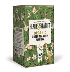 Heath And Heather Organic Green Tea & Manuka Honey 20 Bags