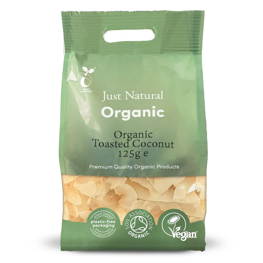 Just Natural Organic Organic Toasted Coconut 125g