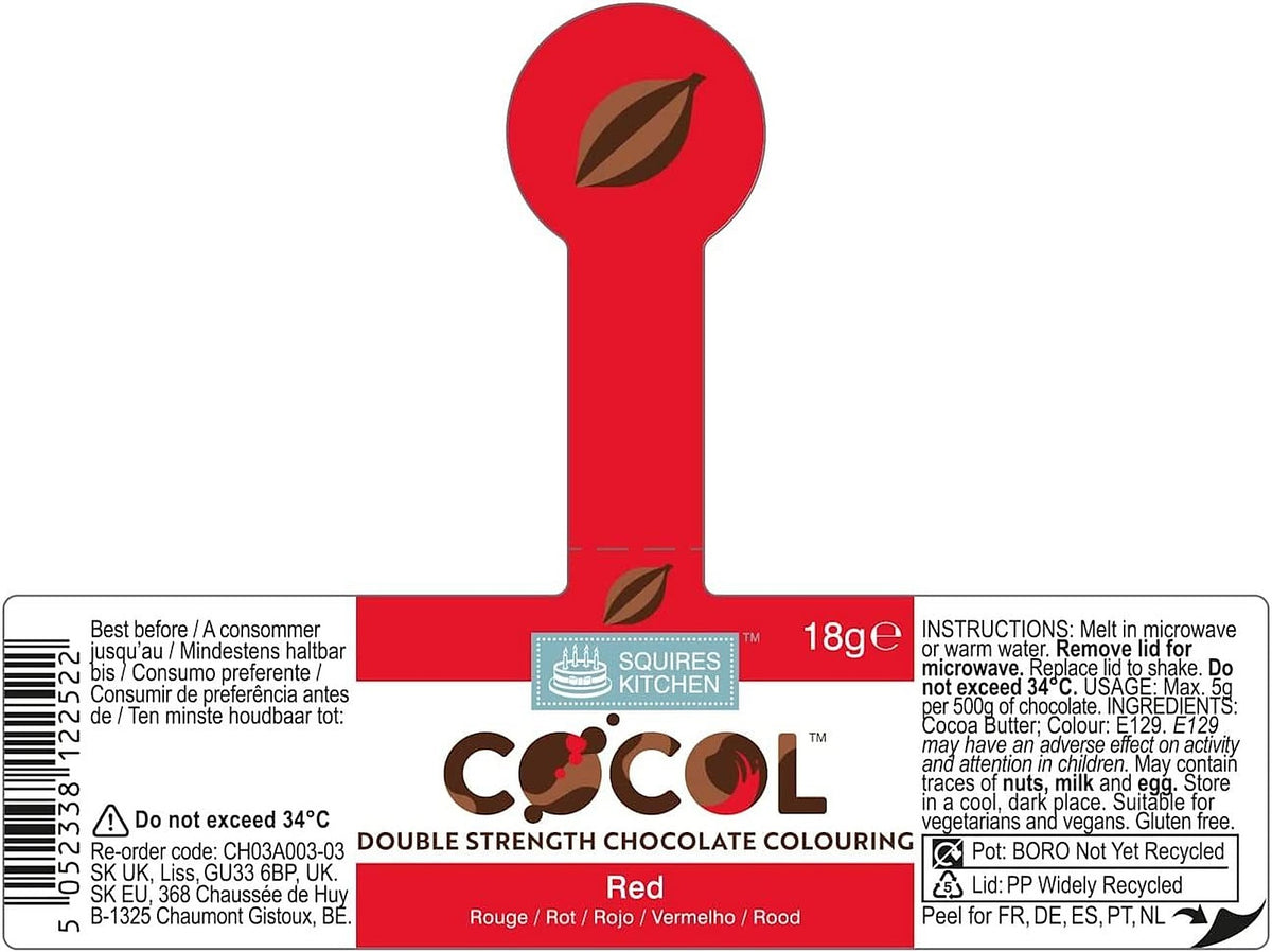 Squires Kitchen COCOL Extra Strength Colouring Paint for Chocolate 18g - All Shades - image 20