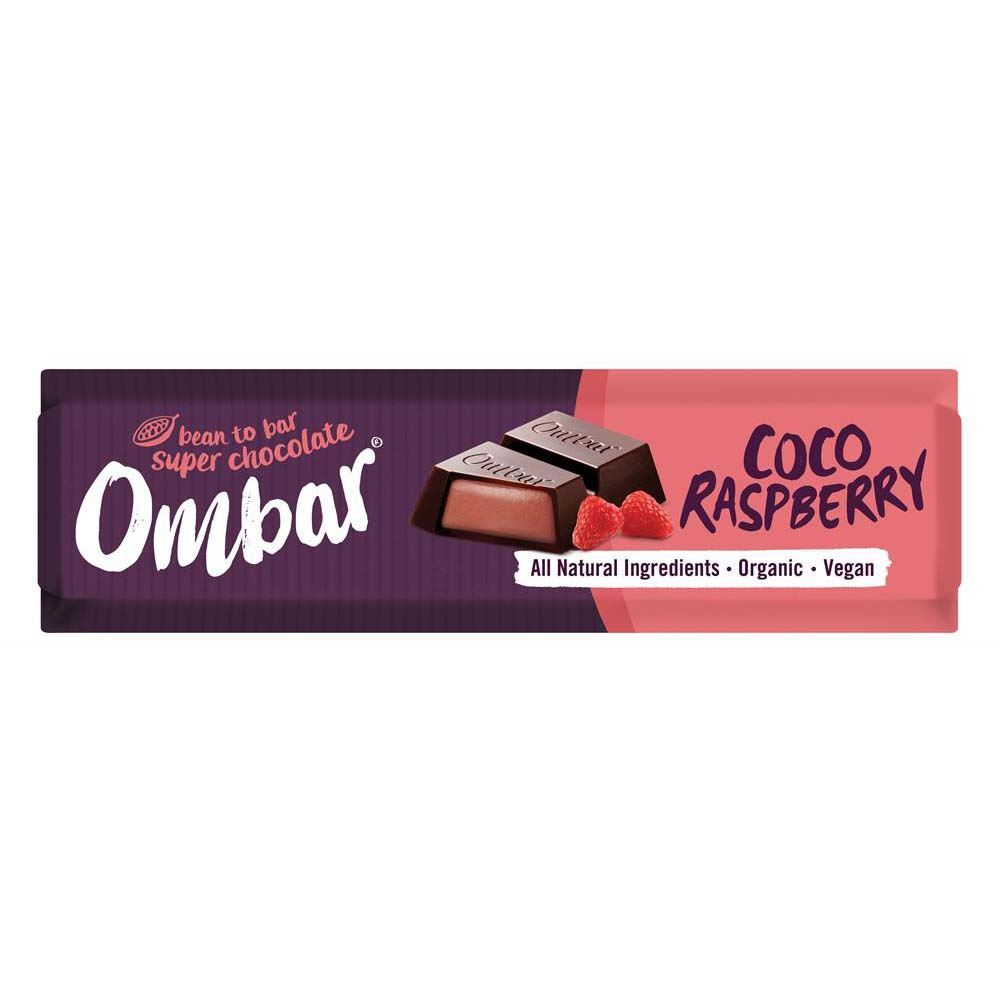 Ombar Coco Raspberry Filled Chocolate Bar 42g - 15 Pack